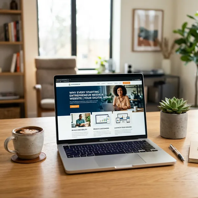 Omslagafbeelding bij blogartikel: Waarom elke startende ondernemer een website nodig heeft