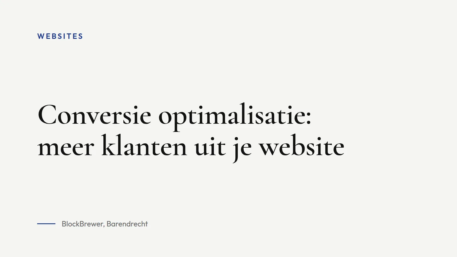 Omslagafbeelding bij artikel: Conversie optimalisatie: meer klanten uit je website