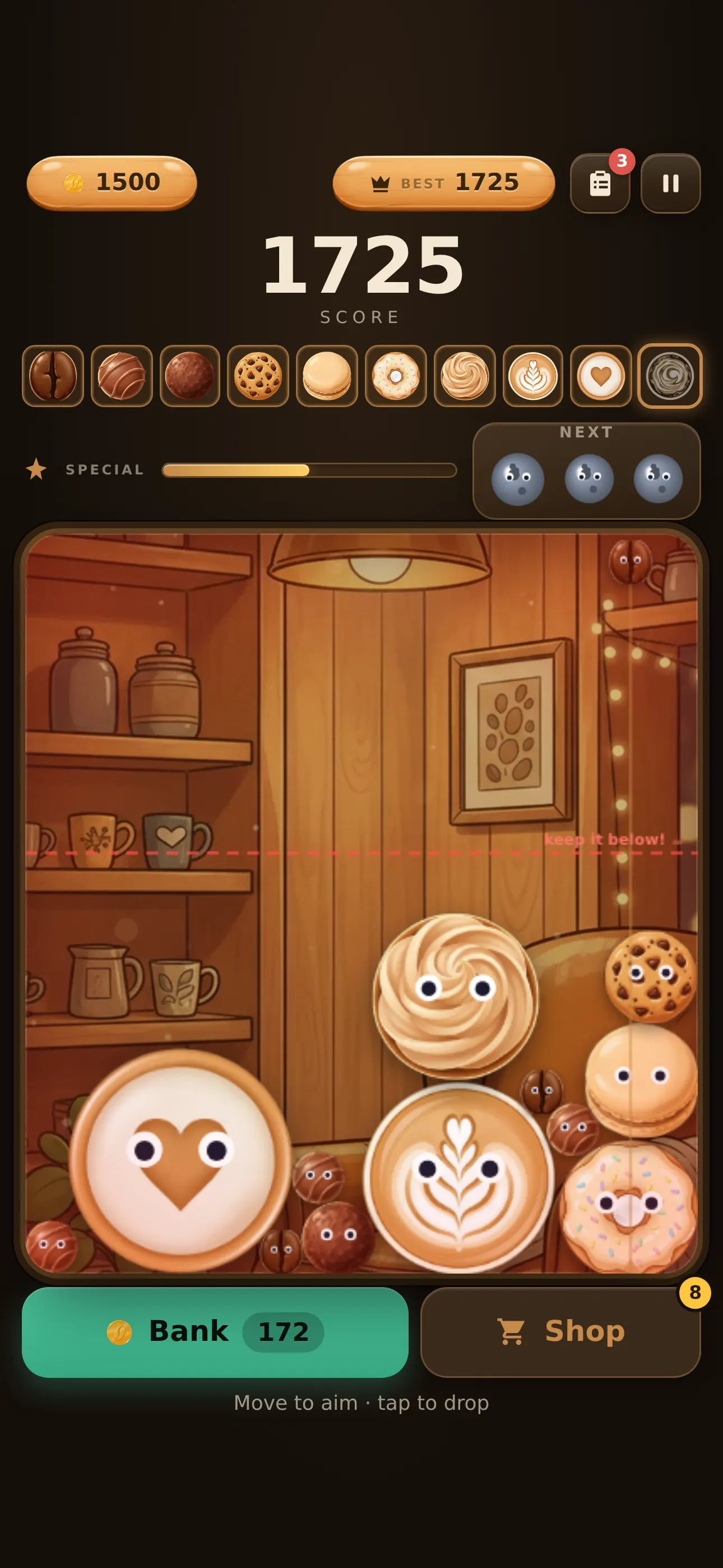 Merge and Brew — merge-game voor iOS en Android